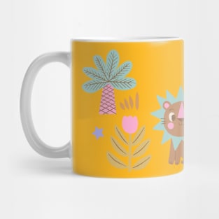 Sweet Seated Lion Mug